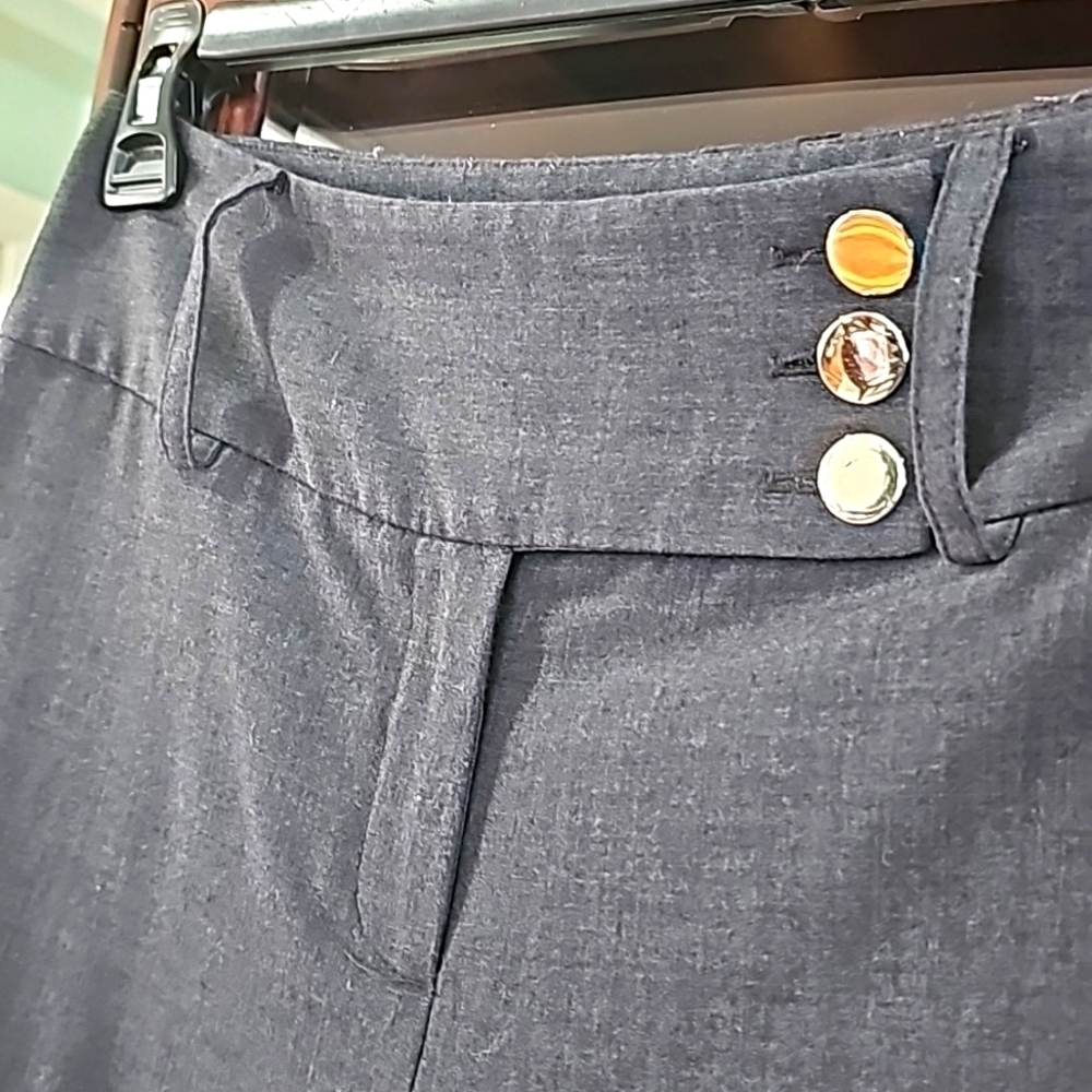 Alfani Dress Slacks Wide legs Grey size 4 - Picture 5 of 9